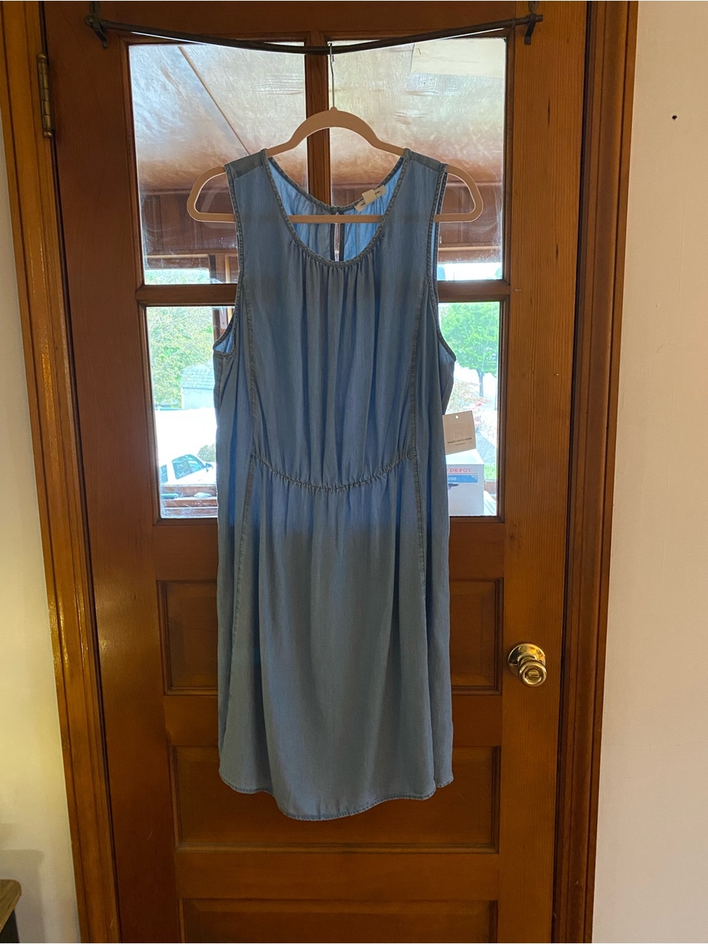 Light Blue Sleeveless Summer Soft Denim Dress NWT Size XXL